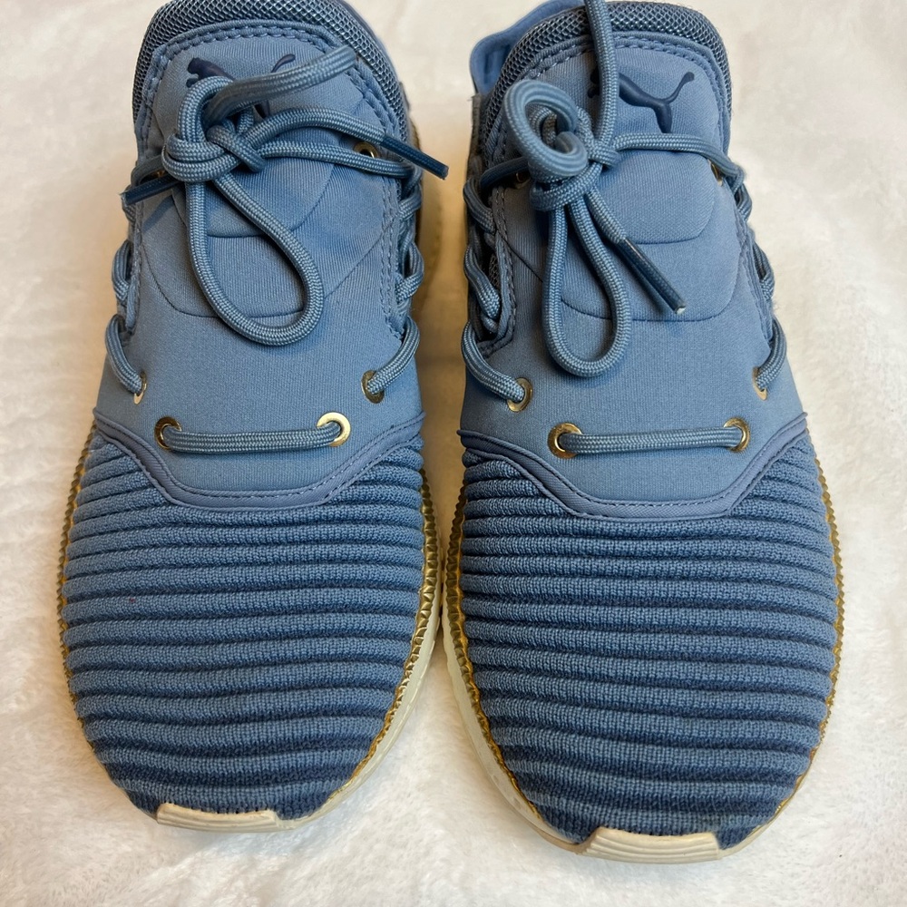 Puma Women's Sneakers in Blue and Gold